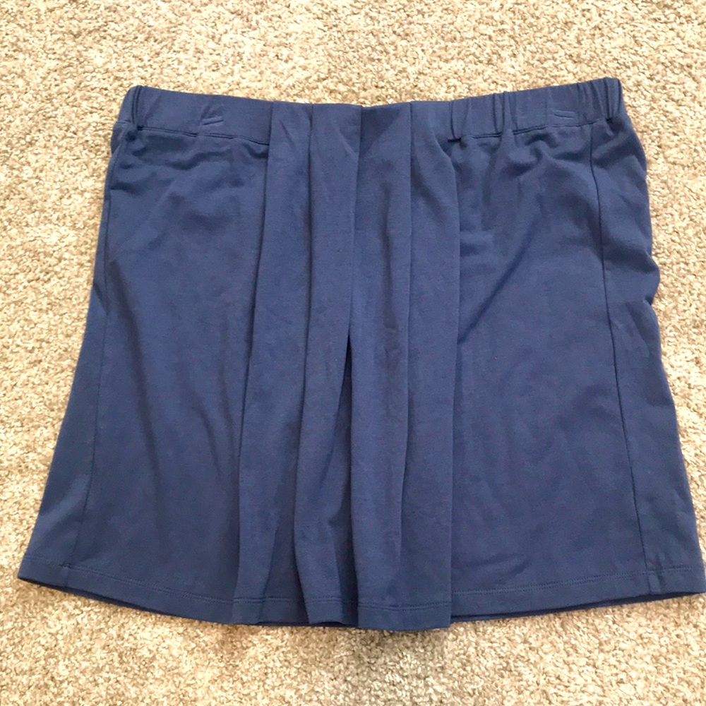 JCREW navy cotton miniskirt